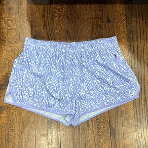 Ascics purple Patterned athletic Shorts size XL